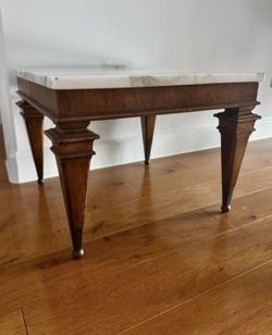 Vintage high end Weiman marble top end or side table