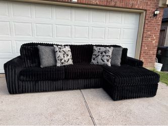 Black sectional