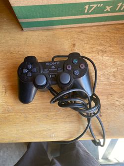 Sony PS2 BLACK Wired Controller OEM DualShock PlayStation 2 AUTHENTIC