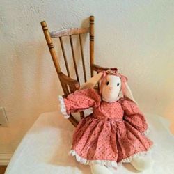 Vintage Long Eared Country Easter Bunny Rabbit Dress Bloomers 15"