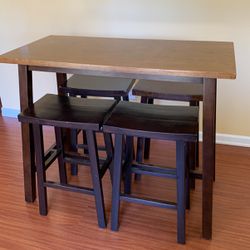 Bar Table And 4 Stools