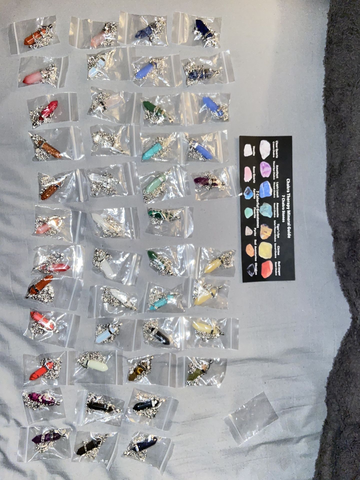 Healing chakra crystals necklaces