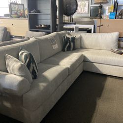 Smooth White Sectional ☁️✅ $1,899