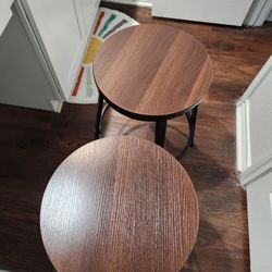 2 Wooden Barstools