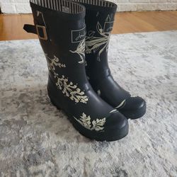 Joules Rain Boots Size:8 But fits a 9