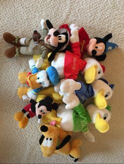 Lot of Disney Stuffed Animals
