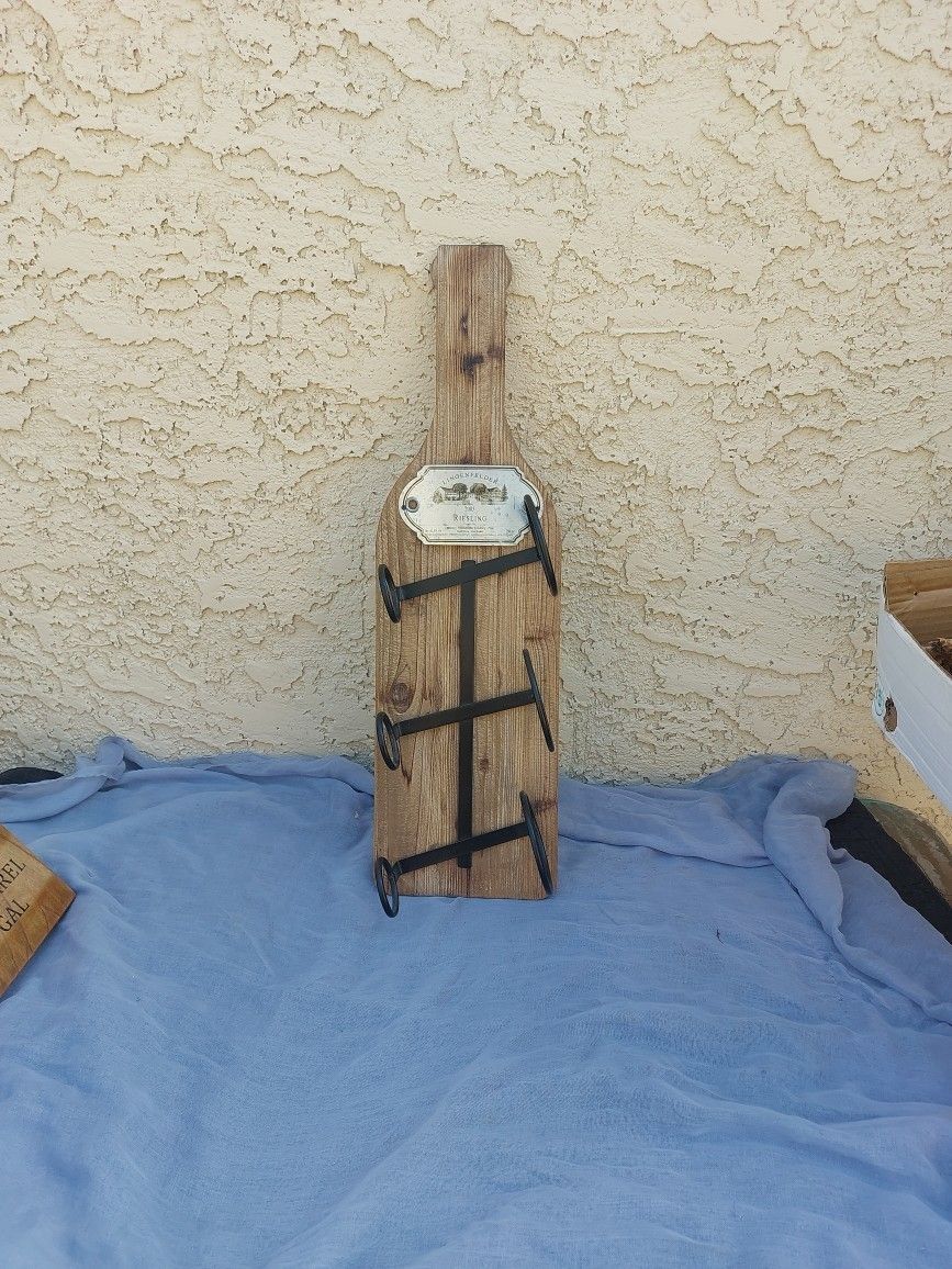 Vintage Hanging Wine Rack Holder Bottle Holder