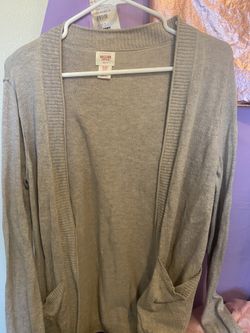 Tan/light Brown/grey Sweater  