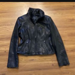 Guess Leather Jacket -Size L