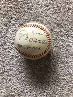 Bob feller signed baseball make offer