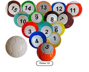 Set 14 Pcs Billiard Snooker Soccer Ball Football