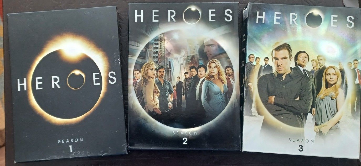 Heroes complete Seasons 1-3 ~ 1 2 3 DVD Set TV Series NBC 