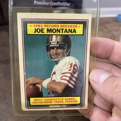 Joe Montana Record Breaking 