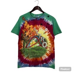Travis Scott ASTROWORLD Tie Dye Smile T-shirt Wish You Were Here Men’s Size M