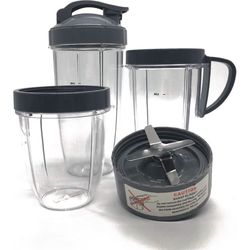 Nutribullet cups, 7 pcs, Cup and Blade Set for NutriBullet Replacement High Speed Blender Mixer System,nutribullet 900 series replacement parts (7)
