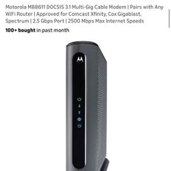 3.1 DOCSIS Motorola modem 