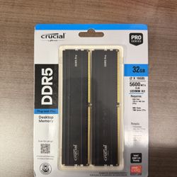 Crucial - Pro 32GB (2x16GB) DDR5 5600MHz