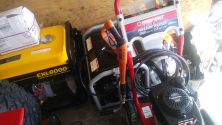 Power washer. Generators