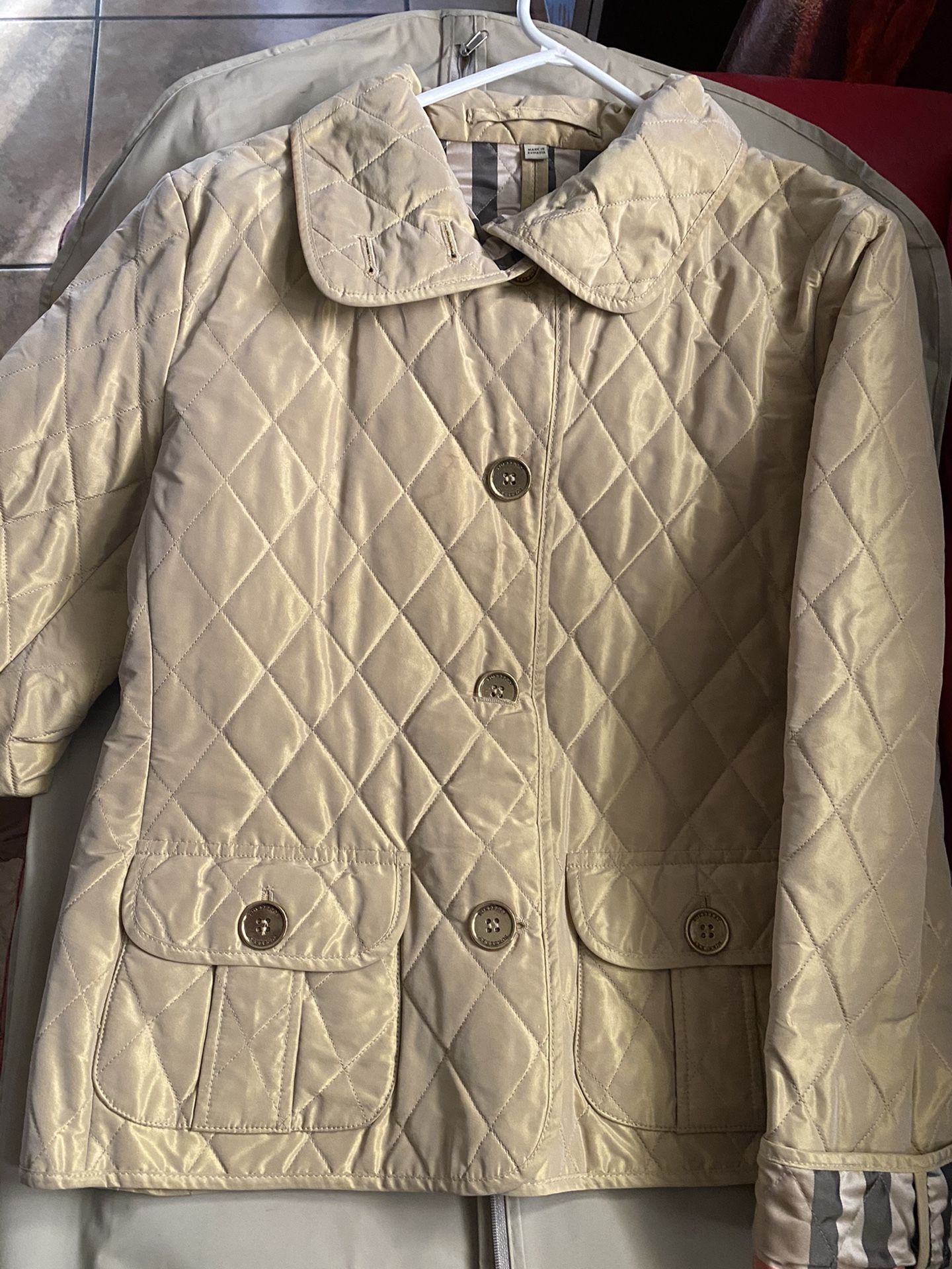 BURBERRY GOLD QUILTED JACKET