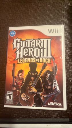 Guitar Hero III 3 Legends of Rock - Nintendo Wii CIB Complete In Box - Tested