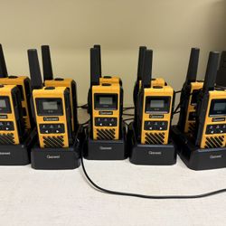 10 Gaswei Walkie Talkies IP-67 With Charging Stations 