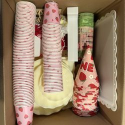 Strawberry First Birthday Decorations 