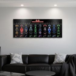 Wall Display Board for 10 Racing Car Models | Compatible with Lego F1 Speed Champions Set 66802 | Showcase 77242–77251 Cars as Wall Art | Upgraded Acr