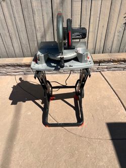 craftsman saw with Black & Decker folding Stand