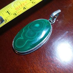 Malachite On Silver 