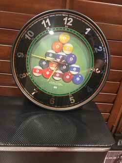 18 inch billiard clock