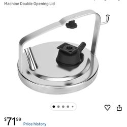 Stainless Steel Milk Pail Lid with Gasket Plug