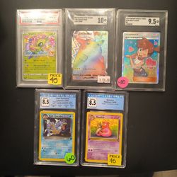 All graded cards in the picture are included in the price