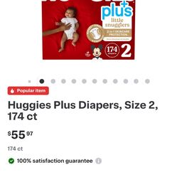 Huggies 2 Size 174pcs Diaper