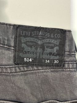 Levi's 514 Jeans W34 L30 Gray