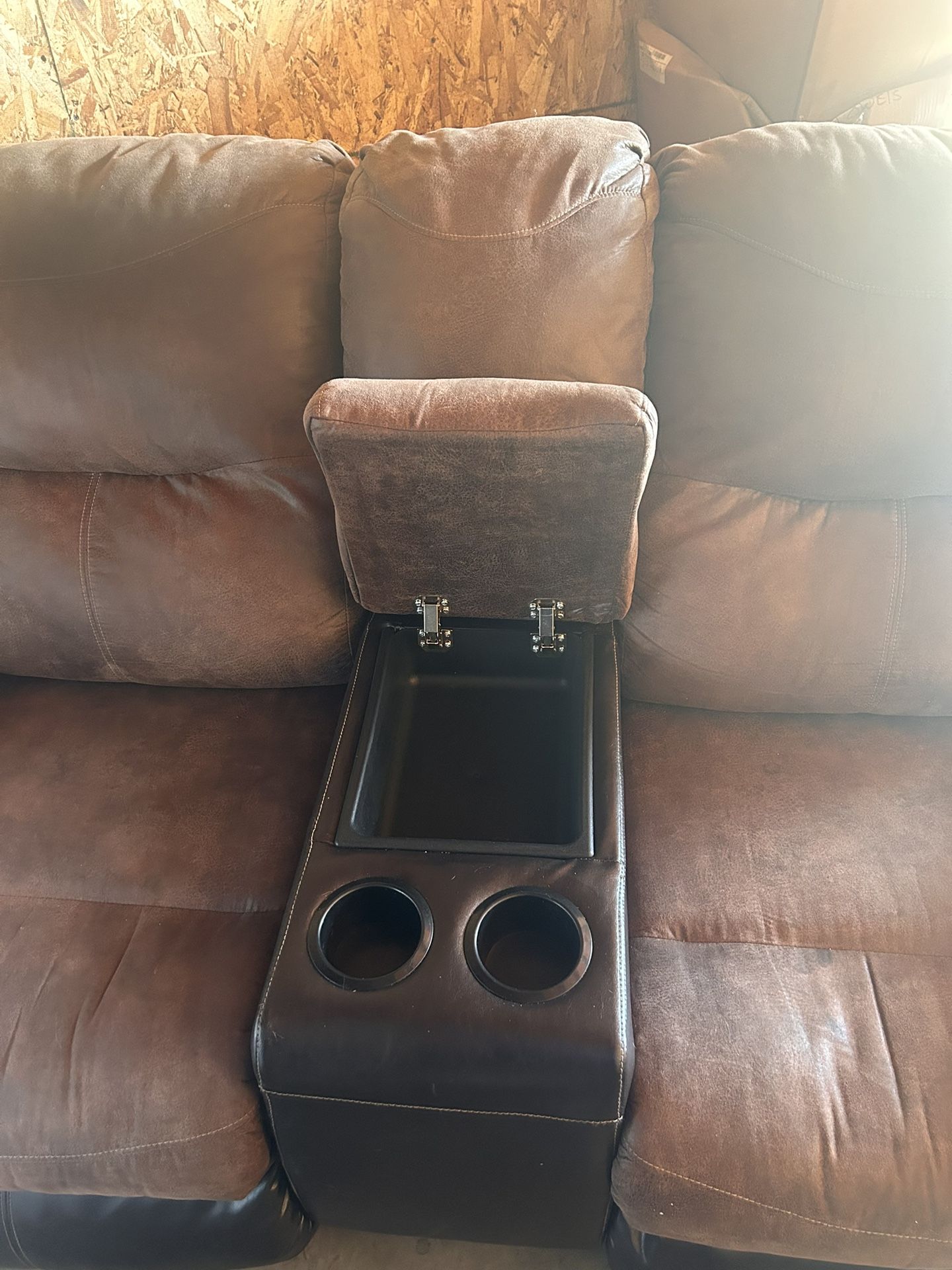 Reclining Loveseat w/ Cup Holders & Storage – $150 OBO