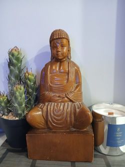 Hand carved buddah