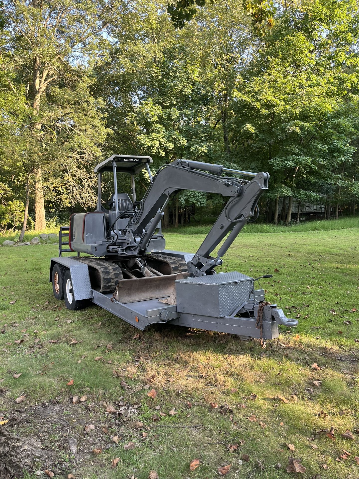 Mini Excavator With Trailer