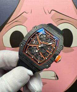 The Latest Version Of Rm67-02 Men'S Carbon Fiber Mechanical Watch