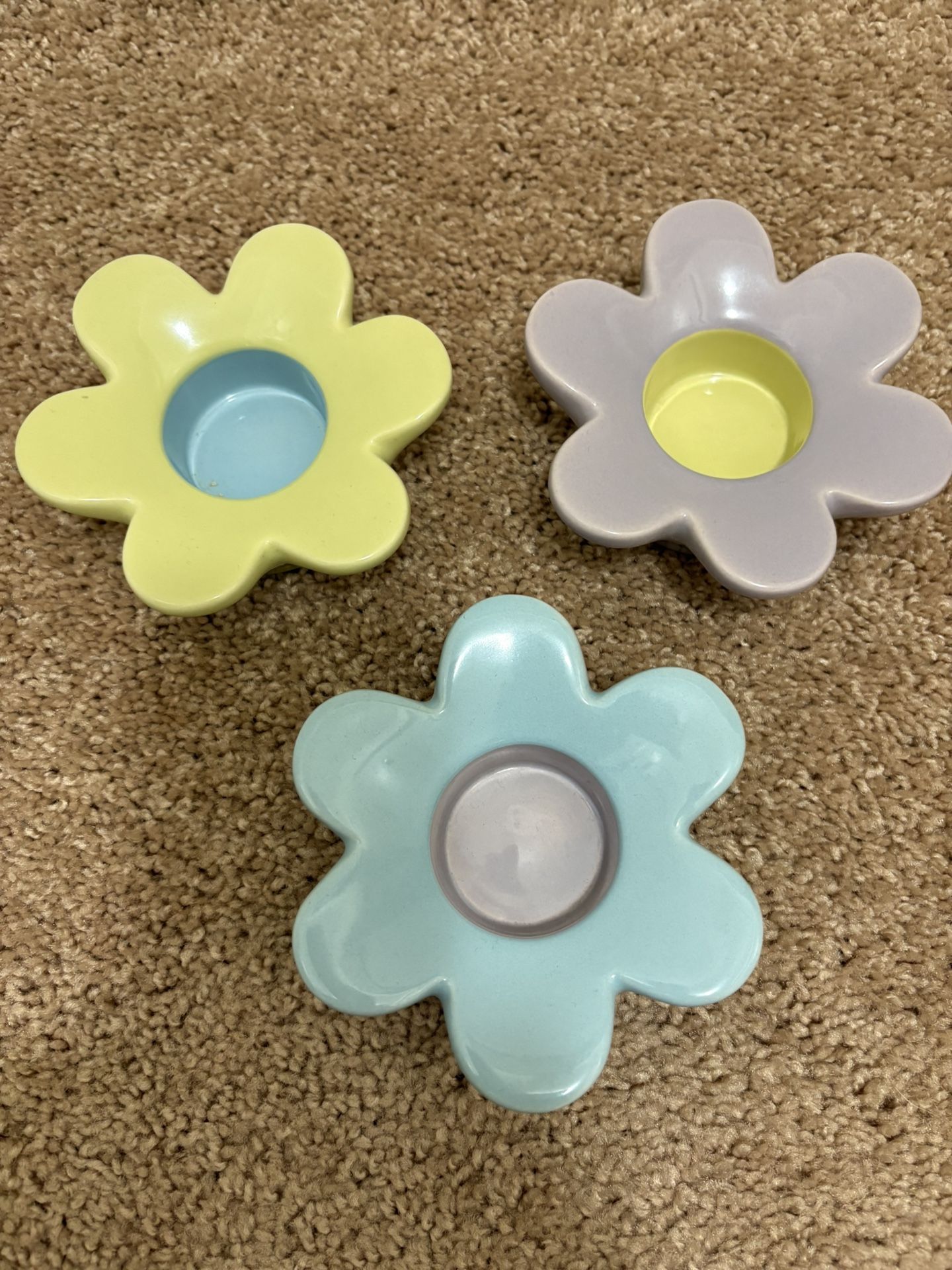 Tea light Flower Candle Holders