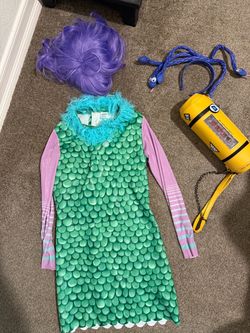 Celia Mae Monsters, Inc. Costume + Scream Canister Purse 💚💜
