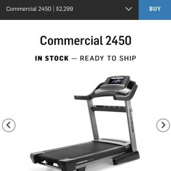 NordicTrack Commercial 2450 Treadmill Brand New in Box + 1 Year iFit Membership OVER $600 OFF RETAIL