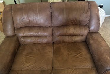 Brown couches