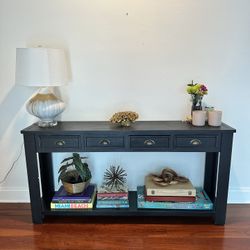 Console Table | Black Wood