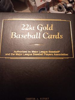 50 22kt Gold Baseball Cards