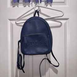 Mini Blue GUESS LOS ANGELES backpack 
