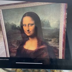 ART LA PASTICHE MONA LISA GOLD CUSTOM ART FRAMED