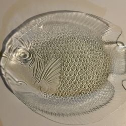 Clear Glass Fish Platter