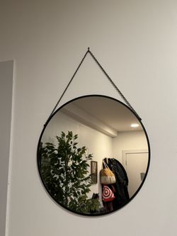 Black Metal Mirror