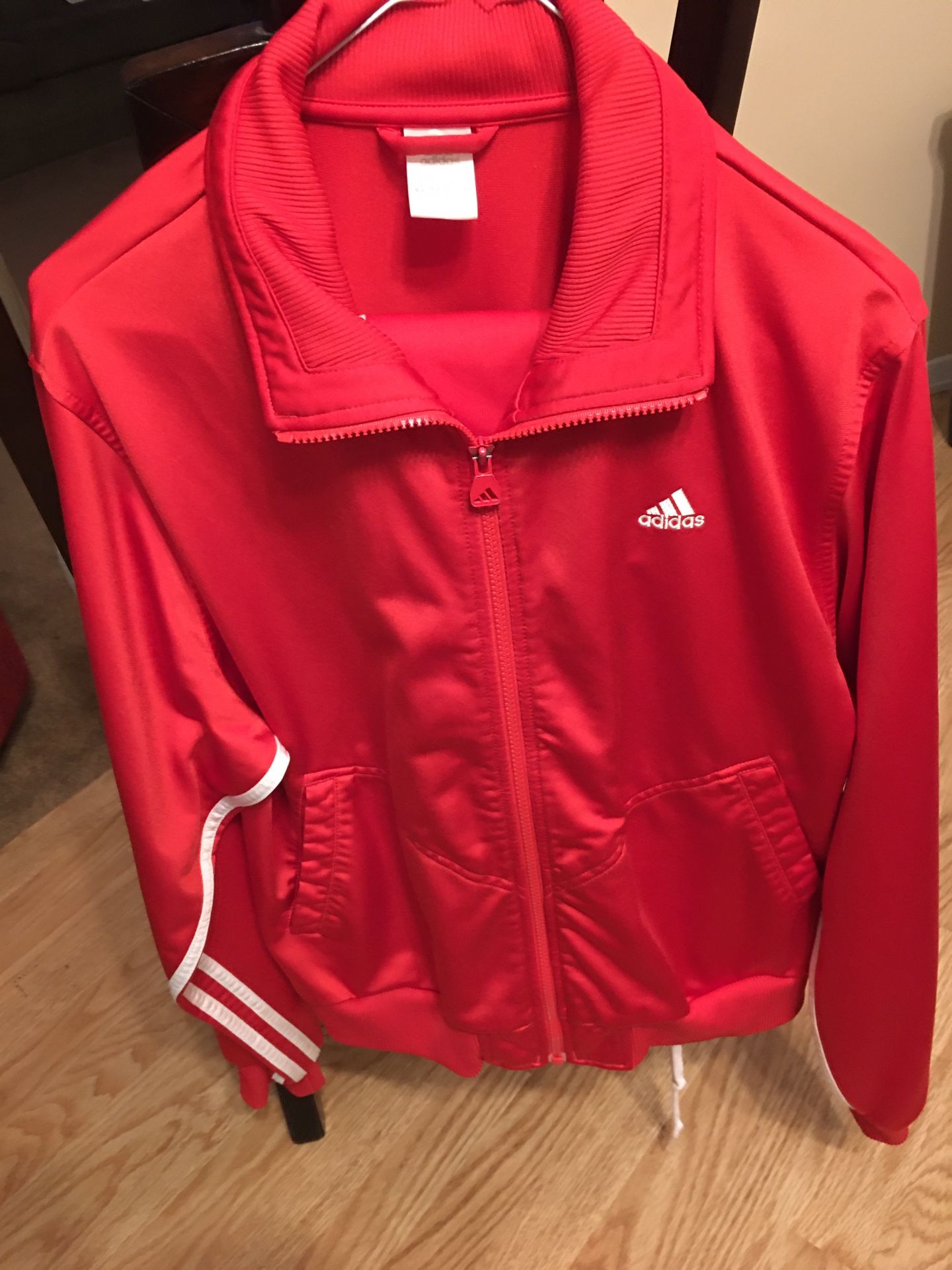 Adidas Jogging Walking Work Out Outfit Red Size M