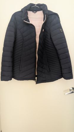Women's Nautica navy hooded puffer jacket, size XXL